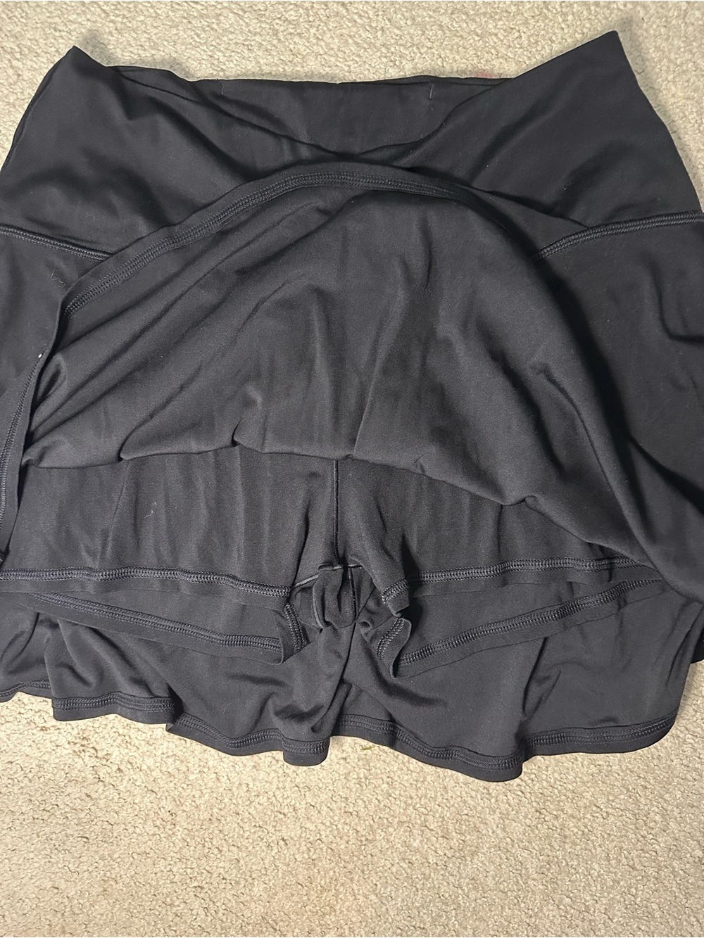 aerie Black Skort Shorts - Picture 2 of 4